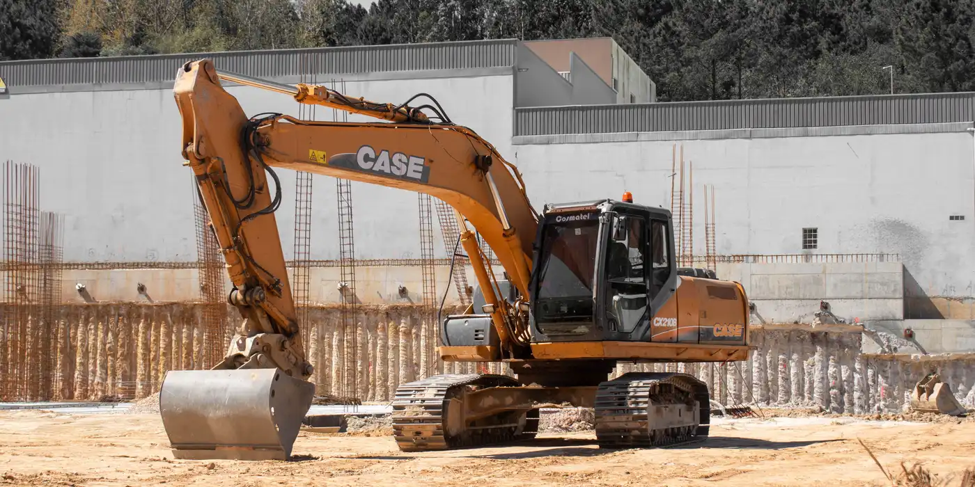Excavation skid steer working on a job site in Columbus
